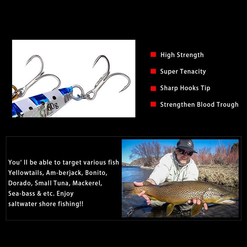 Lure Luminous Long Throw Lead Fish Metal Bait Sea Fishing Bionic False Bait Submerged Bait