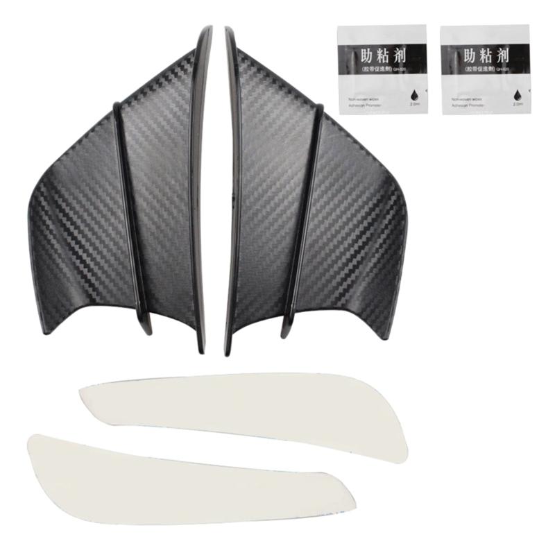 Universal Motorcycle Winglet Aerodynamic Spoiler Wing with Adhesive Motorcycle Decoration Sticker