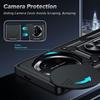 Coque pour Honor Magic 7 Lite, Robuste Renforcée avec Cache Caméra - Noir - 2 Verres Trempés
