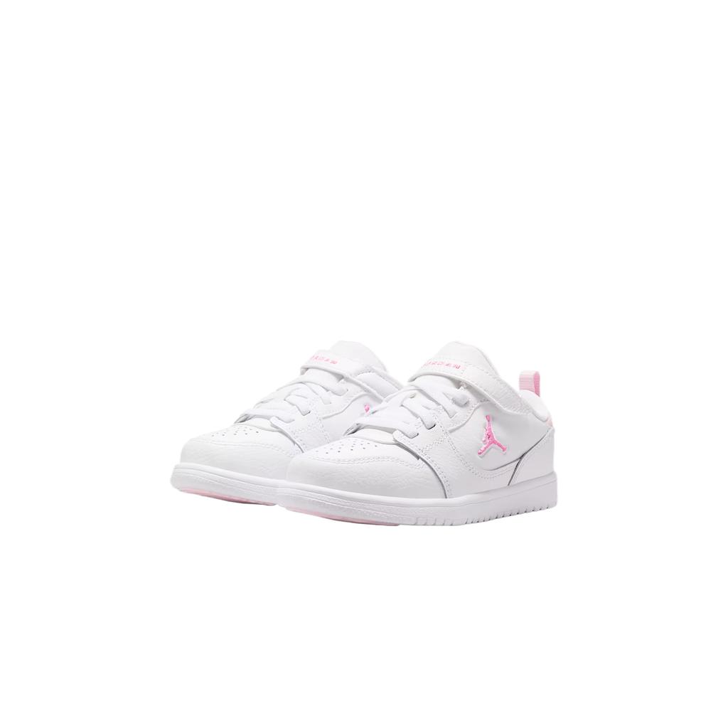 Кроссовки для детей Air Jordan Court Connect Low PS Бело-Розовые Пена Китай-Роза IQ6046-101
