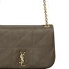 Saint Laurent Ysl Jamie 4.3 Металлический Логотип Стеганая Кожаная Сумка Кроссбоди На Плечо Женские Сумки Светлый Мускус 766754-AAB32-3212