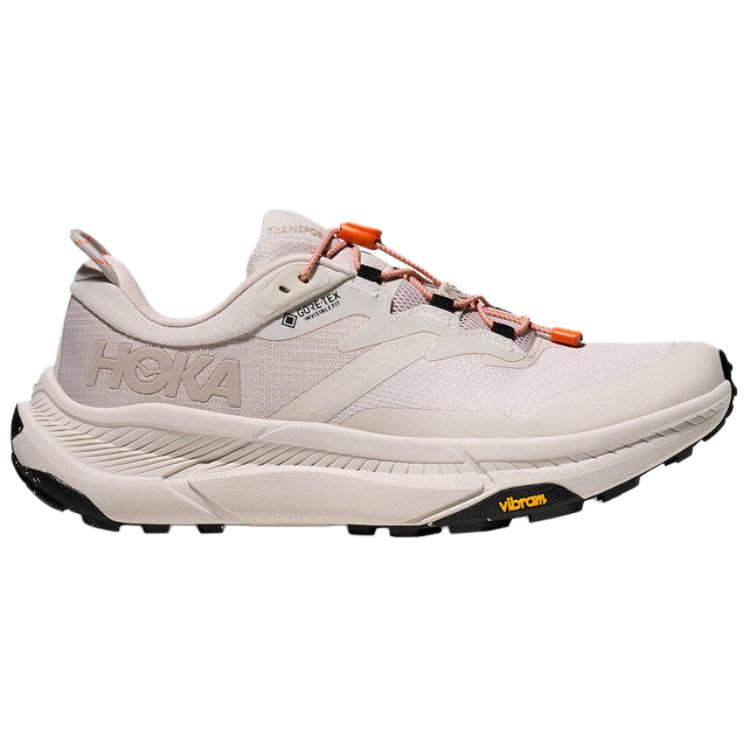 Hoka One One Transport Gtx Удобные Прочные Водонепроницаемые Дышащие Низкие Туристические Ботинки Женские туристические ботинки Светло-Бежевые 1133958F-STCCS