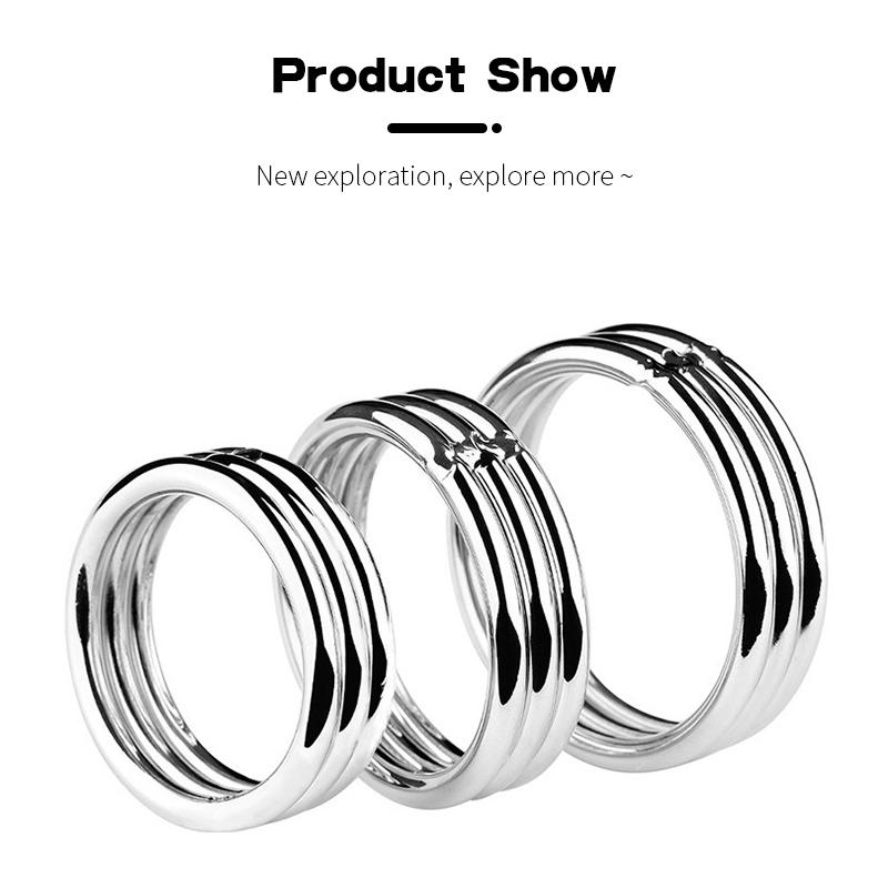 Маленький большой мужской шарик для мошонки, носилки, металлический замок для пениса, кольцо на член, связывание, удерживающее задержку эякуляции, БДСМ, секс-игрушка для мужчин