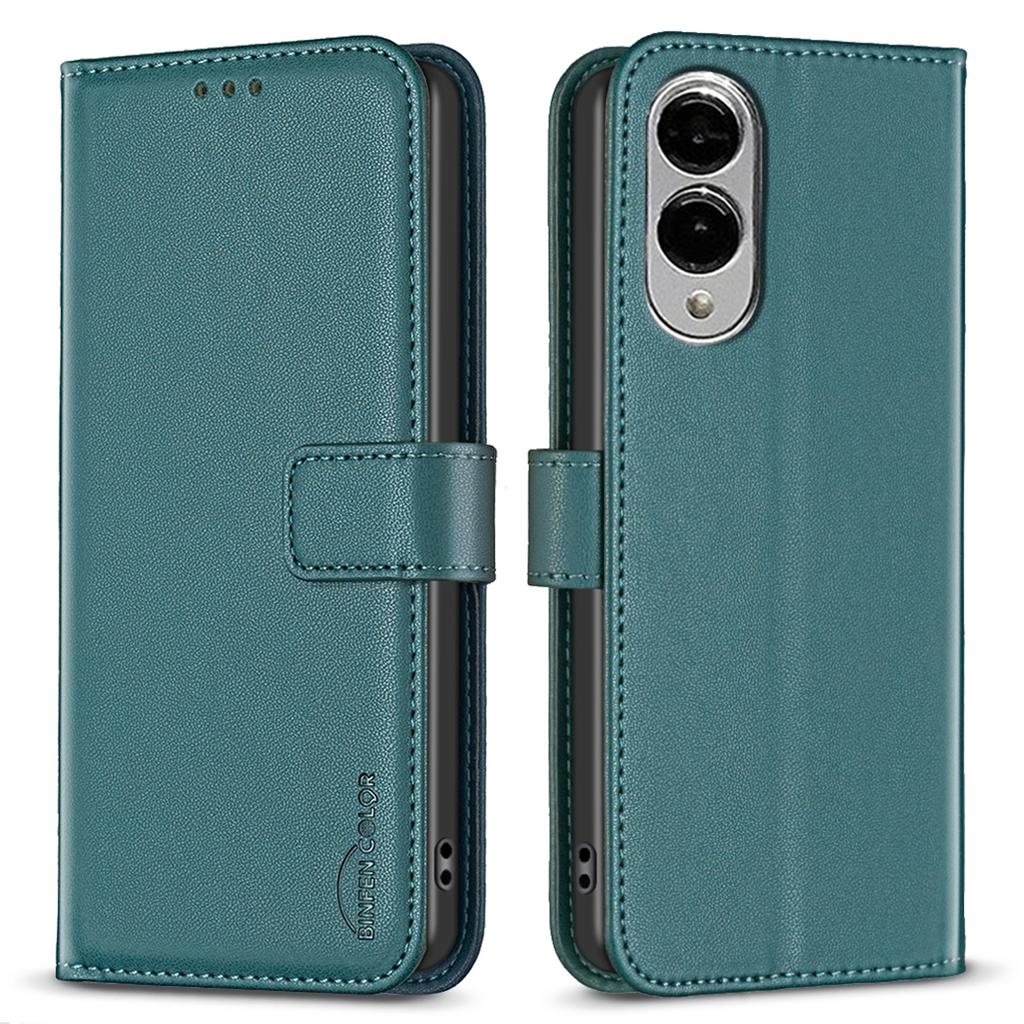 BINFEN COLOR BF17 For Samsung Galaxy S25 Edge Case Wallet Folio Flip Leather Cover