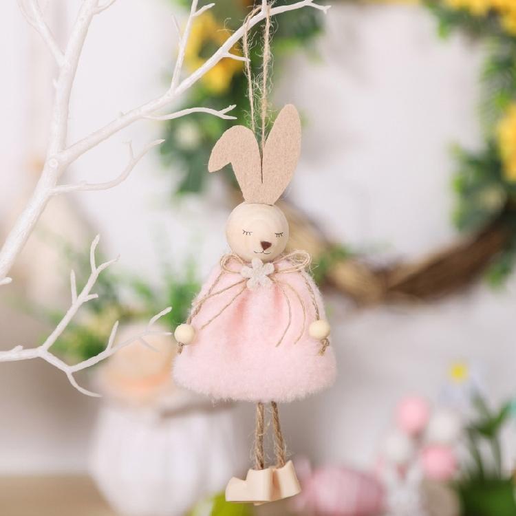Handmade Plush Rabbits Hanging Ornament Party Centerpieces For Home Party Decoration Spring Fall Festival Celebration
