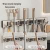 Adhesive Stainless Steel Mop and Broom Holder