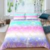 Fish Scales Duvet Cover Set Bedding Set Colorful Mermaid Scale Quilt Cover Pillowcase Queen Size Girls 2/3pcs Comforter Cover