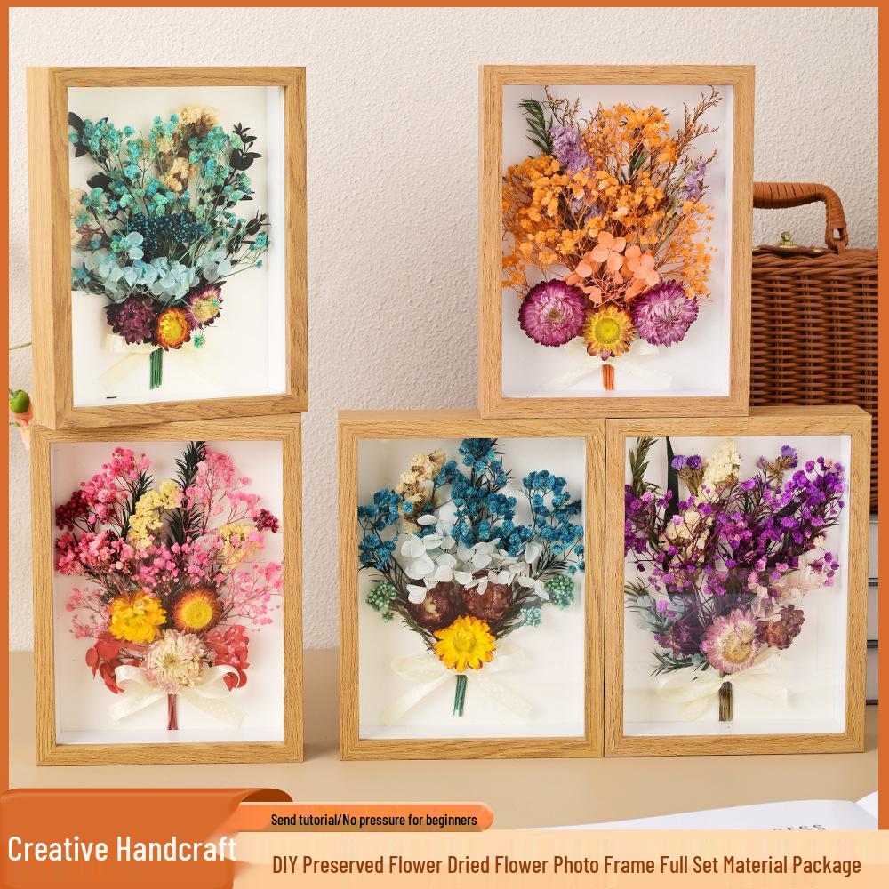 Mother’s Day DIY Photo Frame with Preserved Dried Flowers - Children's Handmade Gift Kit