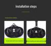 Thickened Sponge & Silicone Mountain Bike Saddle with Spring Shock Absorption for Comfort