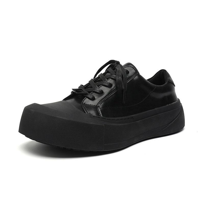 Arc Moon Board Shoes Platform Heightening Men'S Shoes Casual Board Shoes Men'S Training Shoes Commuting Summer Black