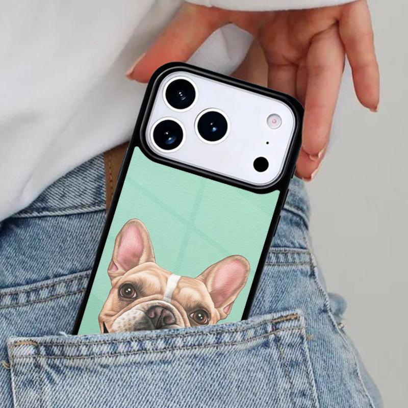 Арт с французским бульдогом Мягкий чехол для телефона для iPhone 16e 15 14 13 12 17 Pro Max Plus Air 17pro Чехол Coque