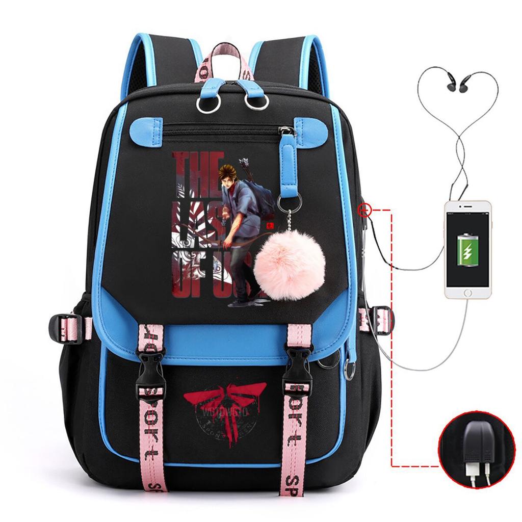 The Last of Us Printed Youth Leisure Travel Backpack Multifunctional Student School Bag