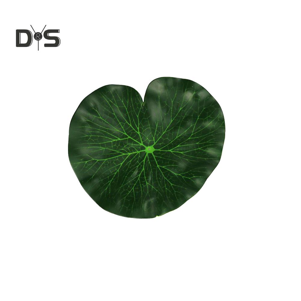 Blooming Bouquet Artificial Floating Lotus Leaves Fake Foliage Plant Garden Pond Pool Decor