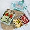 Portable Stainless Steel Double Layer Food Container for Kids Cartoon Lunch Box for Kids Picnic School Bento Box
