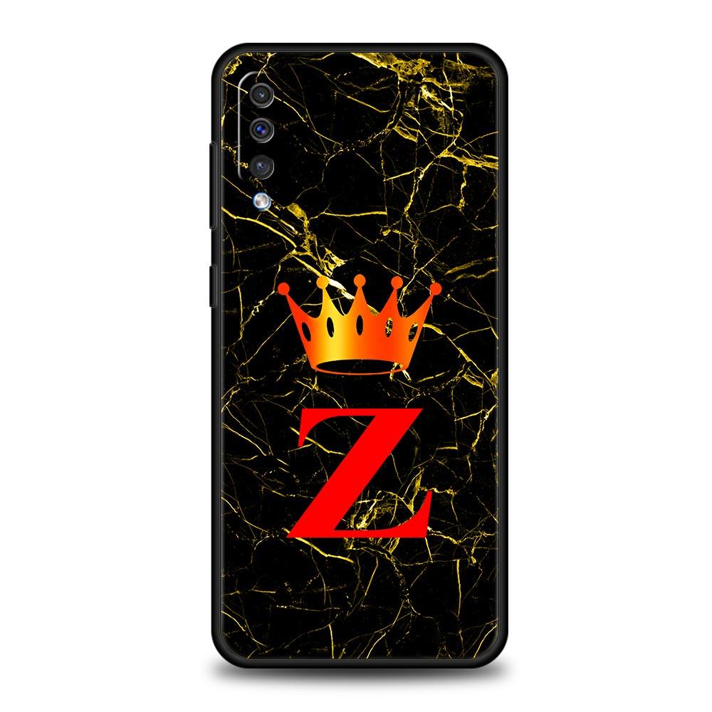 Marble Letter Phone Case for Samsung Galaxy A56 A36 A26 A16 A34 A24 A42 A22 A20 A12 A40 A30 A10 5G Soft TPU Cover Shell Fundas