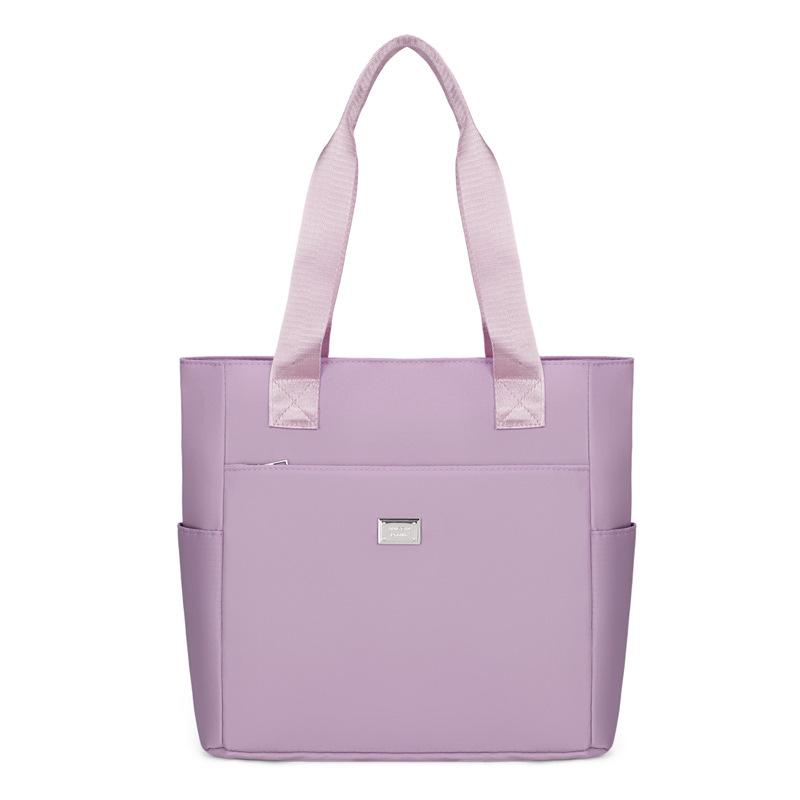 Однотонная простая повседневная наплечная сумка-подмышка, универсальная для ежедневных поездок, практичная сумка-тоут для ношения в руке