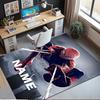 Custom Name Spider Man Printed Carpet,Rug for Office Chair Living Room Bedroom Kitchen Room Decor Gifts.