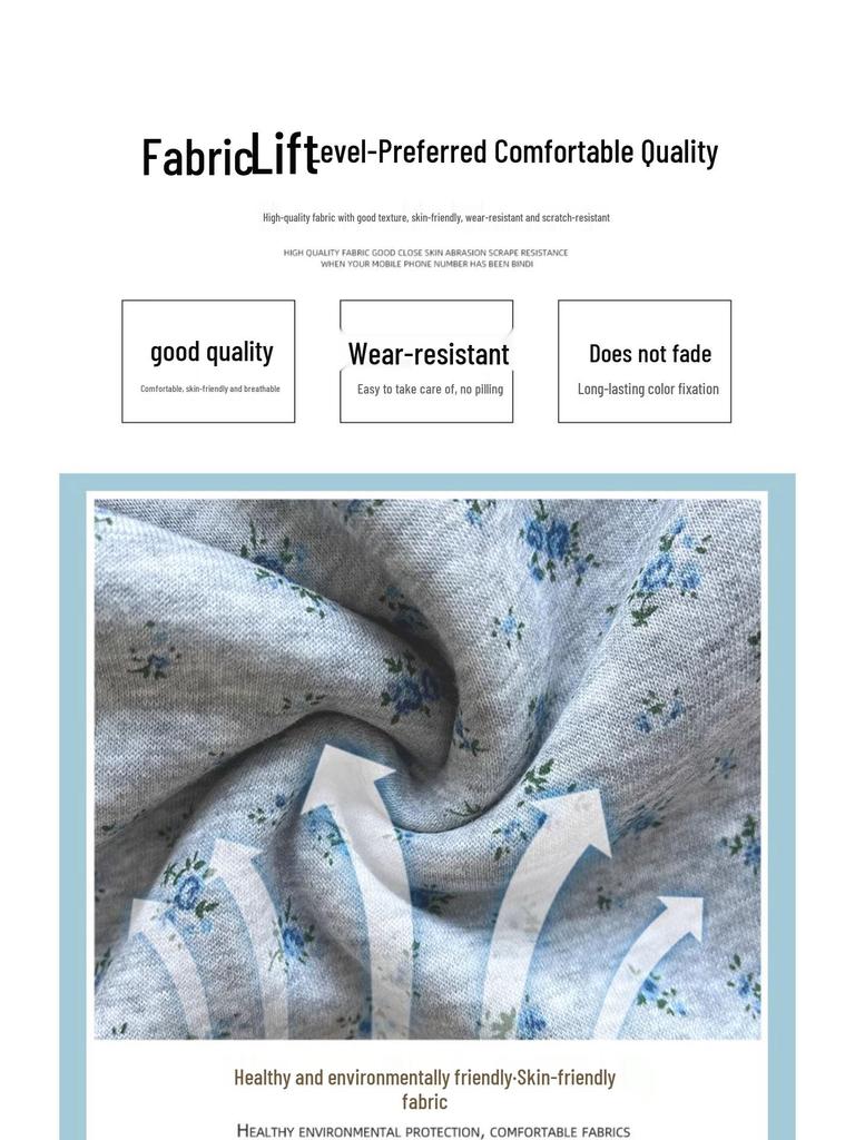 Women's Gray Floral High-Waist Sweatpants, Loose Straight-Leg, Spring Autumn 2025 Collection