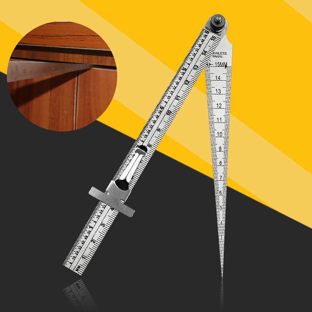 Feeler Gauge High Precision Taper Welding Gauge Measuring Tool Gap Gauge Depth Ruler Tapered Ruler