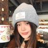 Including wool blue knitted wool hat children's autumn and winter versatile warm big head circumference ear protection bag head cold hat