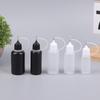Diy Quilling Tool Empty Needle Tip Glue Bottle With Black Cap Liquid Dropper Containers With Silicone Rings For Crafting
