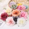10Pcs/Set Simulation Flower Head Vivid Long Lasting Multi-functional Artificial Rose Flower Heads for Home