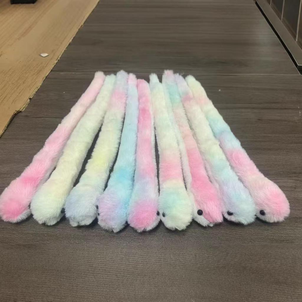 2025 год Змеи: Красочная плюшевая игрушка Двуглавая змея - Милый и забавный кулон-украшение