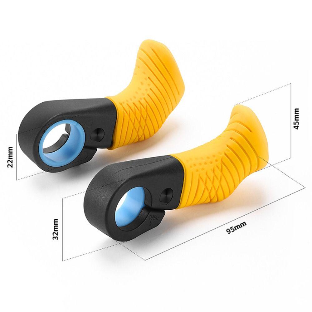 1 Pair Anti-Slip Bicycle Thumb Grips Wear-Resistant Auxiliary Handle Handlebar Rest Mountain Bike
