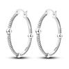 Round Circle Hoop Earrings For Women 925 Silver Heart Star Moon Sun Flower Zircon Opal Earrings Jewelry Gift