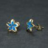 Свежие Милые Трехмерные Серьги-цветы с пятью лепестками Модные