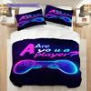 Colorful Game Controllers Pattern Threepiece Set 1 Duvet Cover 2 Pillowcase Without Core Bedding Set Duvet Cover And Pillowcase