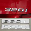 Chrome Trunk Letters Emblem for BMW 3 Series E46 E90 E91 F30 G20 320i 325i 330i 335i Badge Logo Sticker Car Styling Accessories