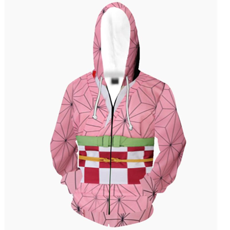 Худи Demon Slayer Kimetsu No Yaiba яркое мягкое на молнии для комфорта