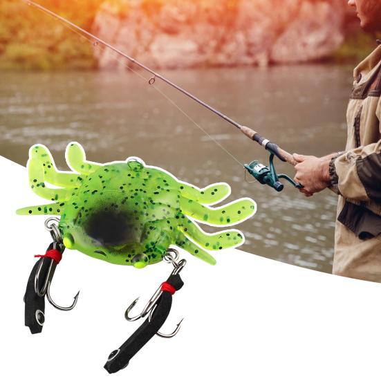 4.5CM/6G 6.5CM/13G Fishing Soft TPR Lure Crab Shrimp Squid Bait Octopus Trolling Swimbait Bass Freshwater Saltwater Fishing Jig Bait