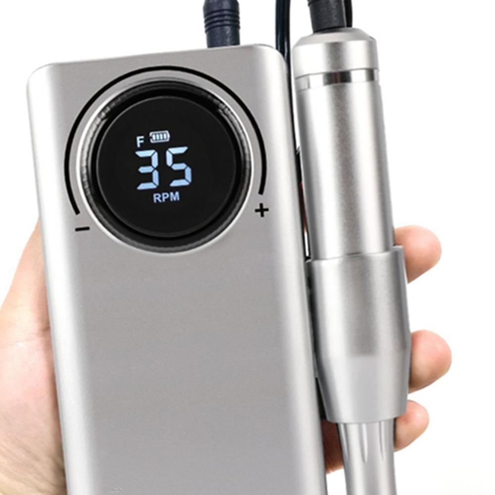 35000 об/мин Перезаряжаемая электрическая машинка для маникюра и педикюра портативная