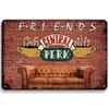 Mfoever Центральный perk из сериала Друзья Металлические Знаки Декор Постер для Кафе Бара Паба Клуба Жестяной Знак Декоративные Таблички Картина Настенный Декор
