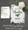 Inkdotpot Bridal Shower Game 1 SignA    30 Size CardsA  White Greenery Girls Night Out Bachelorette Party Drop Your Panties