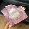 New 71 * 71cm Korean version small square scarf women's silk scarf spring and summer thin sunscreen scarf neck protection tied bag headband scarf