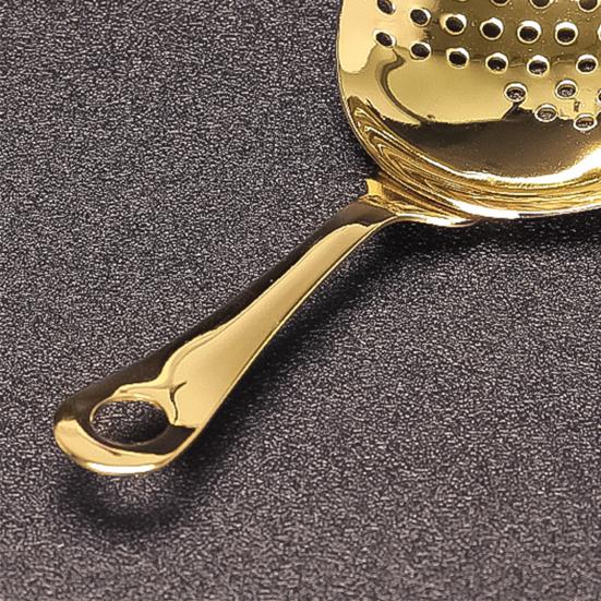 Julep Strainer Professional Удобная сетка 304 Нержавеющая сталь Эргономичная ручка Коктейльный фильтр Ложка Кухонные принадлежности