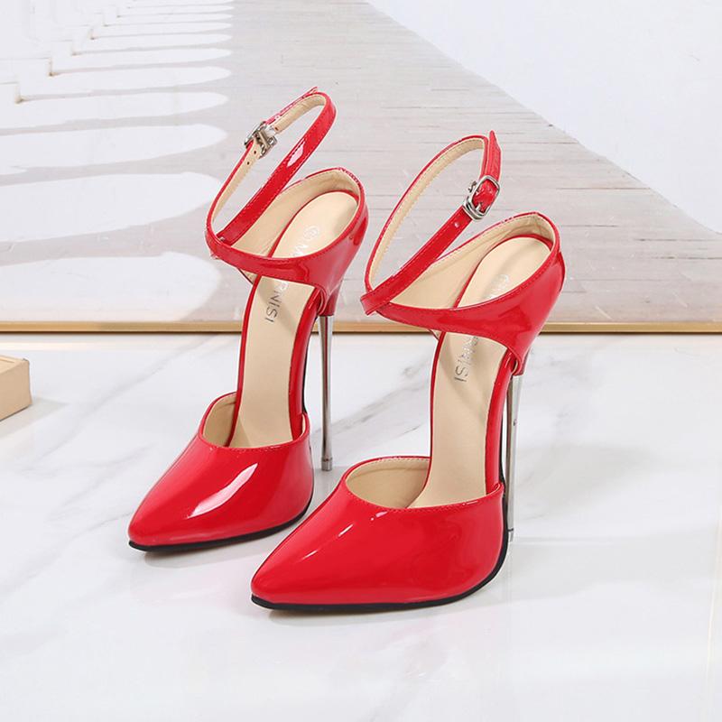 Женская профессиональная танцевальная обувь для ночного клуба, пикантная модная обувь для танцев на пилоне, большие размеры, каблук 16 см WZ