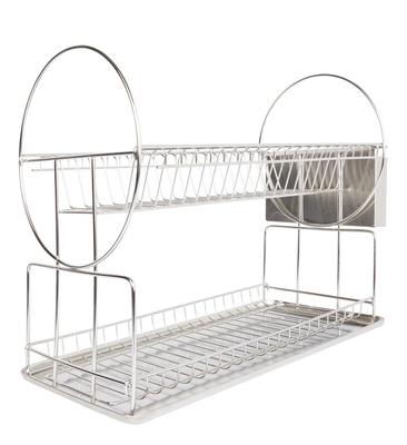 Wenko Exclusif Duo Dish Drainer Stainless Steel Argenté