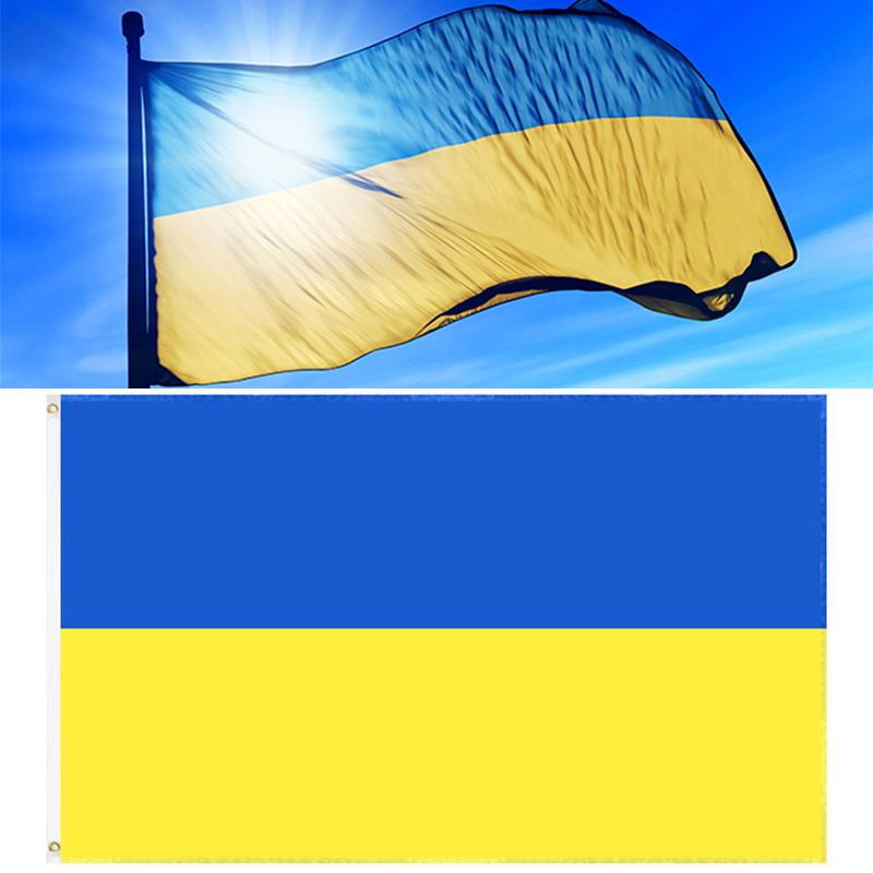Украина Флаг 3x5 футов 90x150 см Украинский Национальный Страна Дом Баннер Украшение