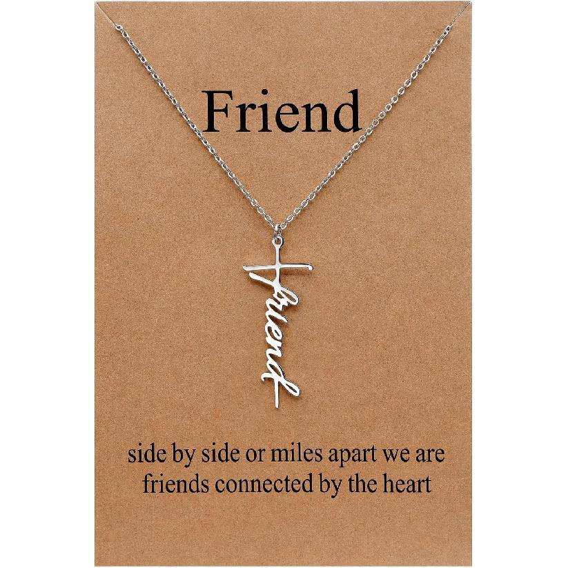 Lcherry Faith Cross Pendant Necklace for Women Religious Christian Jewelry Birthday Christmas Gifts for Women