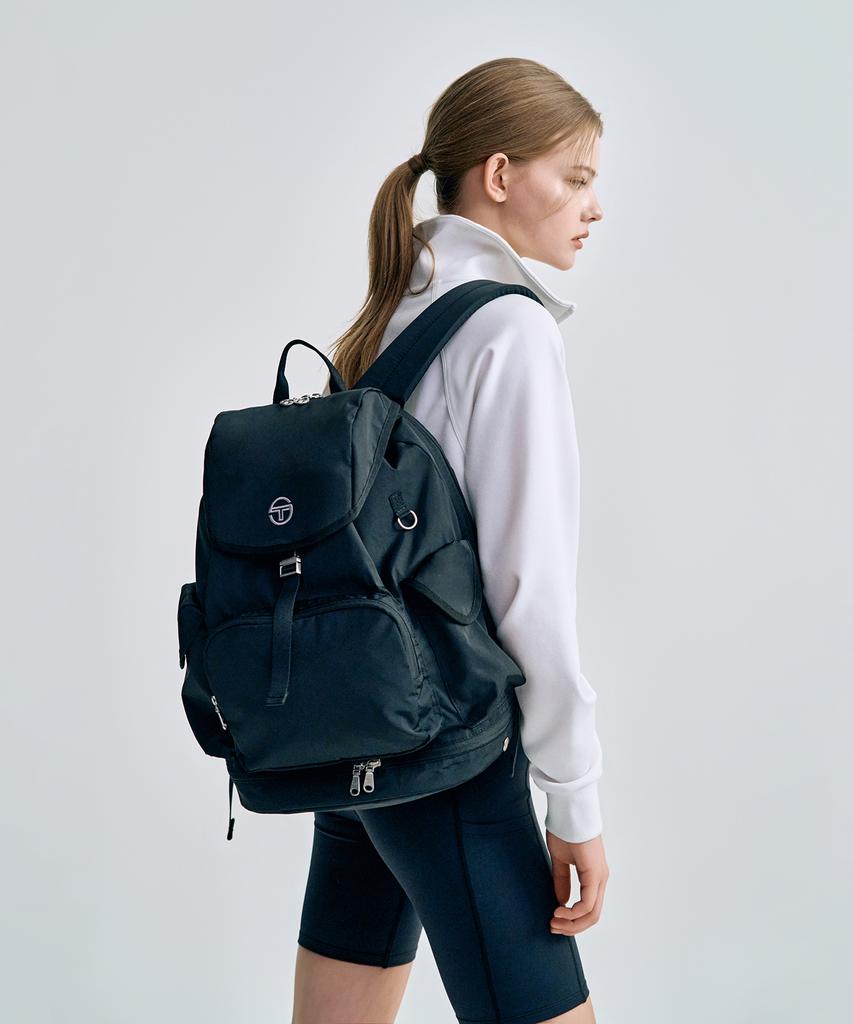 Легкий рюкзак Sergio Tacchini U с клапаном (черный)