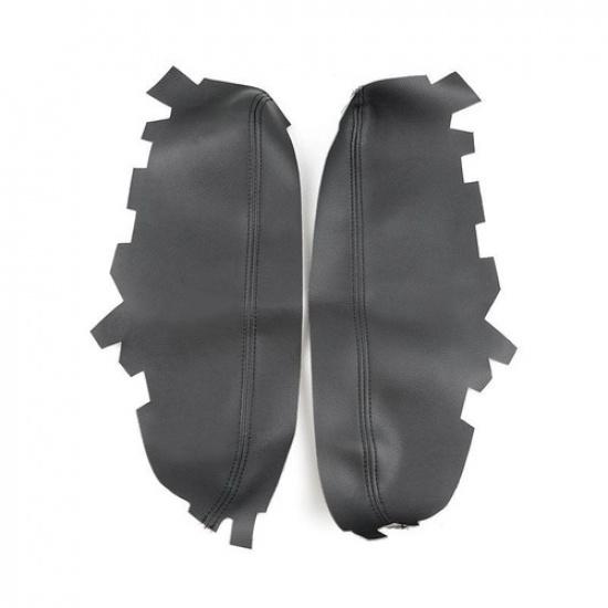 2*Black Leather Front Door Armrest Protection Cover For Toyota Avalon 2013-2018