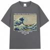 Summer 2026 New Kanagawa Wave Art Style Graphic Tshirt High Quality Fashion Casual Breathable Mens Crew Neck Print Tshirt
