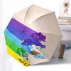 Rainbow Pokémon Automatic Opening Folding Umbrella with 8 Bone Iron Frame Perfect for Fans,Travelers,and Daily Use!0104011a
