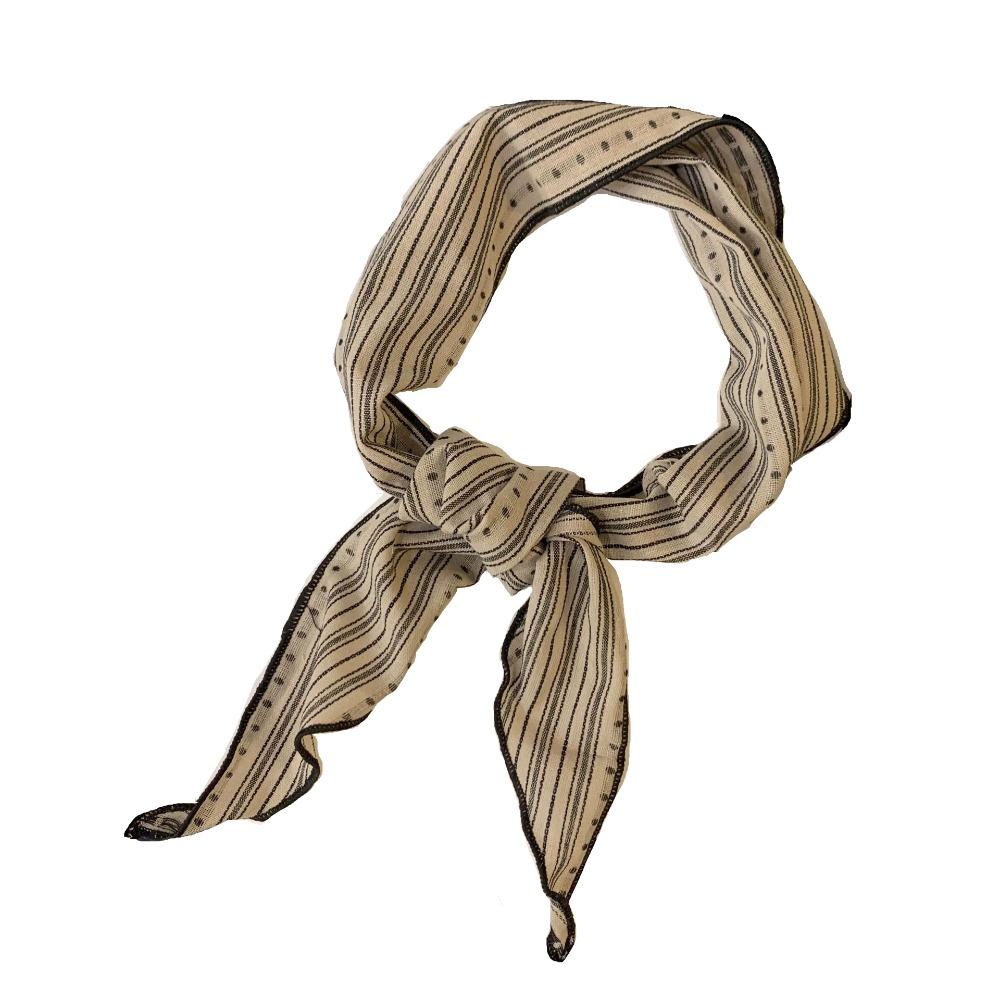 Sweet Snow Flower Scarves Korean Style Cotton Linen Headscarf Exquisite Triangle Hijab Scarf  Woman