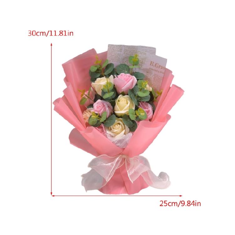 Искусственные Мыльные Лепестки Букеты Цветов Украшение Комнаты на День Святого Валентина Подарок на День Матери