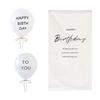 YFFSFDC Birthday Tapestry HAPPY BIRTHDAY with Balloons Birthday Pastry Balloon Birthday Decoration Set Simple Monotone 100th Half Birthday